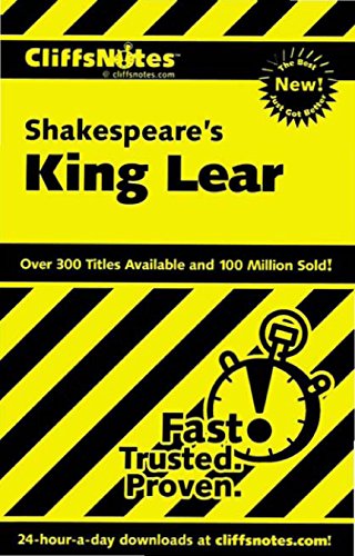 CliffsNotes on Shakespeare's King Lear (Cliffsnotes Literature Guides) (English Edition) CliffsNotes on Shakespeare's King Lear (Cliffsnotes Literature Guides) (English Edition)