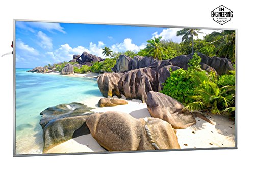 600W Strand Bildheizung - Smart & Nice Serie mit Ein-/Ausschalter - Fern Infrarotheizung mit 7 Jahren Garantie