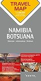 Image de Carte de voyage Namibie, Botswana, Afrique du Sud 1 : 1,5 Mio