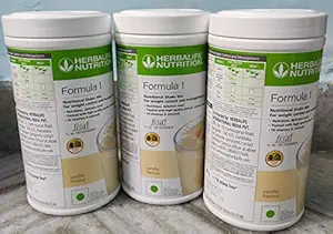 Herbalife Nutrition Formula 1 Nutritional Shake Mix (Vanilla) - Pack of 3