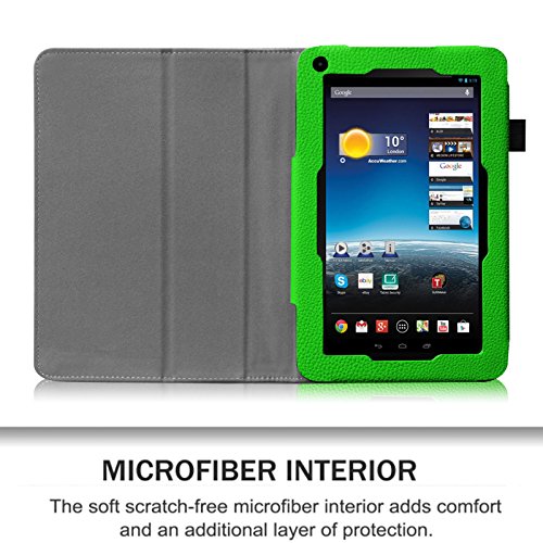 Fintie Medion Lifetab E7332 / E7331 / E7311 / E7322 / E7312 / E7315 / E7316 / E7231 Hülle Case – Folio Kunstleder Schutzhülle Tasche Cover Etui mit Ständerfunktion und Stylus-Halterung für MEDION LIFETAB E7332 / E7331 / E7311 / E7322 / E7312 / E7315 / E7316 / E7231 (7 Zoll) Tablet-PC, Grün - 3