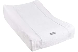 BÉABA, Housse pour Matelas à Langer Sofalange, 100% Coton Nid d'abeille, Eponge Moelleuse, Drap Absorbant, Confort Optimal, Tissus Certifiés Oekotex , Blanc