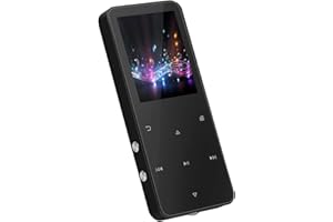 SKIBILES MP3 Player 32GB, MP3-MP4-Player mit Bluetooth 5.2, Musik-Player mit Lautsprecher, M4 FM-Radio, Video, Sprachaufzeichnung