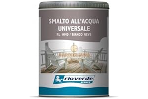 Rio verde Renner smalto all'acqua opaco universale da 0,75 lt - RL1040 - Bianco neve