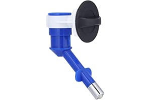 ZYYINI Fontaine buse de tête de bouteille, distributeur d'eau suspendu anti-fuite bleu Kit de boisson tête de bouteille de fontaine pour chien chat lapin chiot