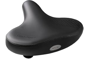 YLG Oversized Bike Seats for Women Men Comfort - Soft Wide Memory Foam Bicycle Saddle for Exercise Peloton Spin/Adult E Bike/Schwinn/Cruiser Accessories/MTB/Kids/Jetson Bicycle Saddle