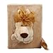 Orien Light Brown Lion Cartoon Animals Plush Toys Photograph Photo Album Cover Scrapbook Case Holder Kids