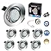 Produktbild Kambo LED Einbaustrahler Set GU10 6W Deckeneinbaustrahler Schwenkbar Mit Leuchtmittel IP23 230V Warmes Weiß 2800K Benötigter Deckenausschnitt Ø70-80mm 6 Pack