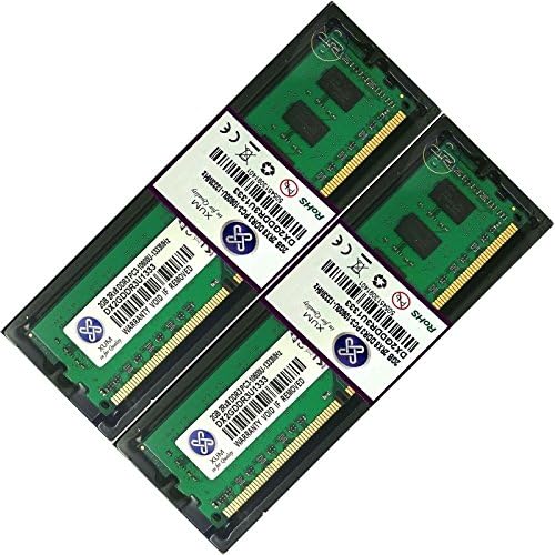 4GB 2X2GB 2Rx8 PC3-10600U 1333MHz Desktop Memory RAM By XUM