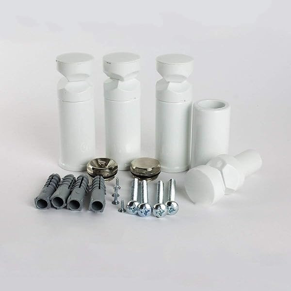 Universal White Brackets for Heated Towel Rails (Fits Straight u0026 Curved  Models) : Amazon.co.uk: Home u0026 Kitchen