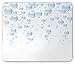 Price comparison product image Abstract Mouse Pad, Rain Water Drops Bubbles Liquid Purity Symbol Crystal Circles Artful Picture, Standard Size Rectangle Non-Slip Rubber Mousepad, Light Blue White