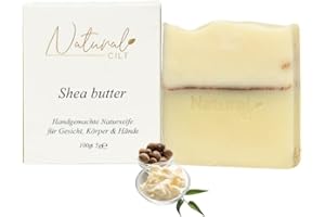 ‎NATURAL CILT Natural Cilt Sheabutter Seife - 100% Naturseife - ohne bedenkliche Inhaltsstoffe - Zertifiziert - Handgemacht - Duschseife für alle Hauttypen - Duschgel - Naturkostmetik