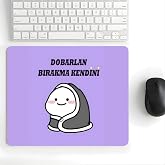 18x22 cm Desenli Baskılı Mouse Pad Kaymaz Kau&ccedil;uk Taban Ofis ve Home Ofis Kullanımına Uygun Komik Yazılı Tasarım Y&uuml;ksek Baskı 