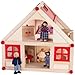 Globo Toys Globo - 35686 39 x 36.5 x 25 cm Legnoland Wooden House with Two Floors (35-Piece)