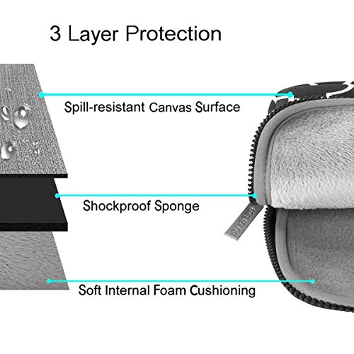 MOSISO Tasche Sleeve H  lle f  r 13-13 3 Zoll MacBook Pro  MacBook Air  Notebook Quatrefoil Stil Canvas Gewebe Laptoph  lle Schutzh  lle Laptoptasche 