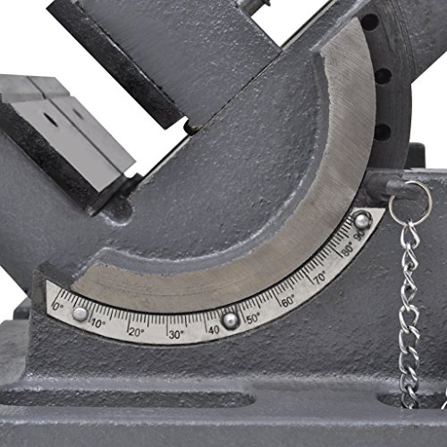vidaXL 105mm Maschinenschraubstock kippbar Schraubstock 90 Grad schwenkbar - 4