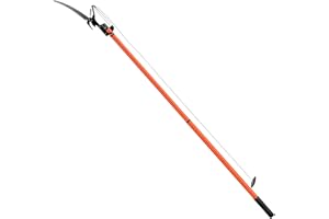 DEUBA® Tijeras de Podar Telescópica Sierra Podadora de altura 2en1 4 Metros Corta Ramas Gruesas Árboles Setos Serrucho Herramientas de Jardinería