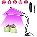 Produktbild Directtyteam 18W Pflanzenlicht, 36 LEDs Wachsen licht Pflanzenleuchte, Doppelkopf Pflanzenlampe mit Automatische EIN- / Ausschalten, 3 Arten von Modus,5 Arten von Helligkeit Wachstumslampe