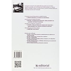 Gestión de la actividad de tanatopraxia. sanp0108 - tanatopraxia