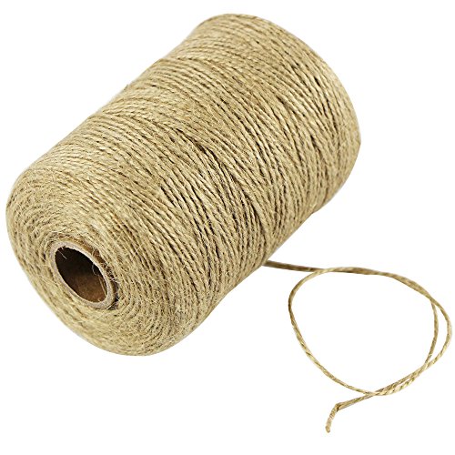 EDGEAM     Cordel de Yute Natural   para Manualidades y Bricolaje  200 Metros 