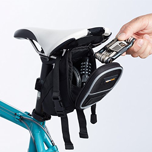 AmazonBasics Fahrrad-Satteltasche mit Befestigungsgurt - 8