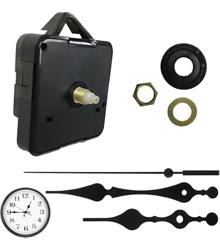 Movimento Orologio Radiocontrollato DCF - Set Di Movimento Radiocontrollato Con 4 Coppie Di Lancette Kit DCF Per Costruire Orologi Da Parete Silenziosi