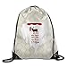 Produktbild gthytjhv Sheep and Santa Claus Men Women Sport Gym Sack Rucksack mit Kordelzug Bag Lightweight Unique 16.9x14.2