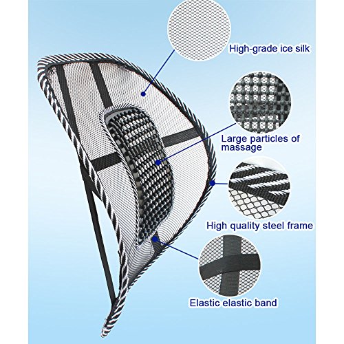 Sayou® rücken-kissen / auto rückenkissen / auto lordosenstütze für Autositz oder Bürostuhl (4 STÜCK) - 5