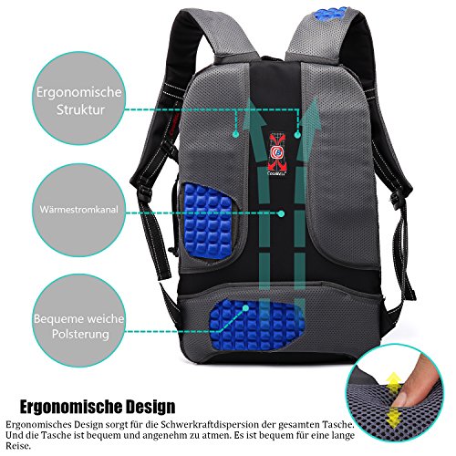 CoolBell 18 4 Zoll Rucksack Laptop Tasche Reise Rucksack wasserdicht Wandern Knapsack Sch tzende Tagesrucksack passen 15-17 3 Zoll Laptop f r Dell H reviews CoolBell 18 4 Zoll Rucksack Laptop Tasche Reise Rucksack wasserdicht Wandern Knapsack Sch tzende Tagesrucksack passen 15-17 3 Zoll Laptop f r Dell H