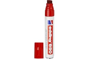 edding 4-850002 marker permanentny 850, do wielokrotnego napełniania, 5-15 mm, czerwony