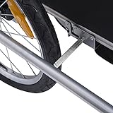 homcom 440-001YL 2 in 1 Fahrradanhänger Jogger 360° Drehbar für Kinder, gelb, schwarz - 6
