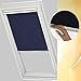 Produktbild Original VELUX Verdunkelungs-Rollo DKL P04 1100S Dekor Uni Blau für GGL GHL GPL GXL P04 mit Aluminium Führungsschienen