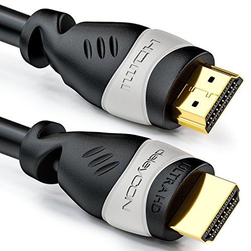 deleyCON 15m HDMI Kabel - kompatibel zu HDMI 2.0a/b/1.4a - UHD / 4K / HDR / 3D / 1080p / 2160p / ARC - High Speed mit Ethernet