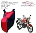 Auto Pearl-100% Water Proof PVC Matty Red & Blue Bike Body Cover With Mirror Pockets,Buckle Belt,Carry Bag For - Honda CB Hornet 160R RS.699.00