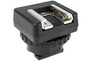 JJC Quenox MSA-MIS Adapter (Blitzschuhadapter) für Zubehör mit Standard-Aufsteckfuß an Sony Camcorder/Videokamera mit Multi Interface Shoe (MIS) - Made by