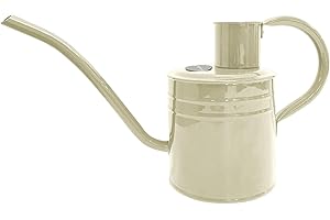Kent & Stowe Arrosoir Vintage 1 Litre crème - Arrosoir en Acier galvanisé pour arroser Les Plantes d'intérieur - Pichet de Style Anglais Classique avec Bord surélevé