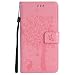 Produktbild Nancen Wallet Case Tasche Hülle für Samsung Galaxy S6 Edge Plus / SM-G928 (5,7 Zoll) Flip Schutzhülle Zubehör Lederhülle mit Silikon Back Cover PU Leder Handytasche im Bookstyle Stand Funktion , Schmetterling Schnalle Magnet , Baum und Katze Muster Flip Funktion Kartenfächer Etui Schale ,Schütze Dein Telefon
