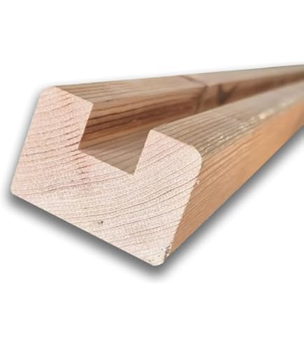 Gedotec - Pannelli In Legno Per L'edilizia Angolari In Legno 100 Cm | 5 Pezzi 28 X 28 Mm | BASIC | Profilo Angolare Versatile E Legno Per La Realizzazione Di Vari Oggetti | Profilo Di Protezione Deg