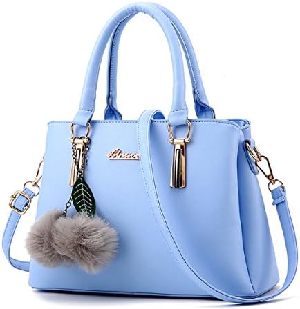 SANANG 2017 New Lychee Pattern Women Handbags Shoulder Bag Crossbody Totes Messenger Handle Bag (Ligth Blue)