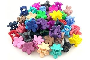 Siddhivinayak Handicraft Plastic Mini Hair Claw Clips & Hairpins for Women & Girls & Kids Multicolor (25 PCS Small Flower Hai