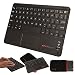 Produktbild TECHGEAR® [Active Strike Pro Series] Slim Bluetooth Wireless UK QWERTY Tastatur mit Maus-Touchpad für Samsung Galaxy Tab E 24,4 cm sm-t560 Serie schwarz schwarz Active Strike Pro