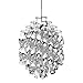 Price comparison product image VerPan 10705555001055 Pendant Light Spiral SP01 (1969) / Cellidor Silver / Nylon / Diameter 45 cm / Pendant Length 400 cm