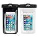 Produktbild iPhone 7 6 6S Wasserdichte Hülle, APICI 2 Pack Wasserdichte Case Tasche Hülle Beachbag Fur iPhone 6S 6S Plus 6 6 Plus 5S 5 5C Samsung LG Sony Huawei Unterwasser Hülle mit Handy 4,0 - 5,5 Zoll