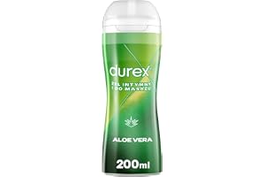 Durex - massageolja och smörjmedel - aloe vera - vattenbaserat - 200 ml - 1 bit