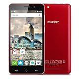 Cubot Rainbow - Smartphone móvil libre 16GB Android 6.0 (Pantalla 5.0', Cámara 8.0Mp, 1GB de RAM, Quad-Core 1.3GHz, WiFi, Dual SIM), Rojo