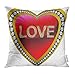 Produktbild Trsdshorts Throw Pillow Cover Red Bling Diamond Heart for Valentine Day Amour Decorative Pillow Case Home Decor Square 18x18 Inches Pillowcase