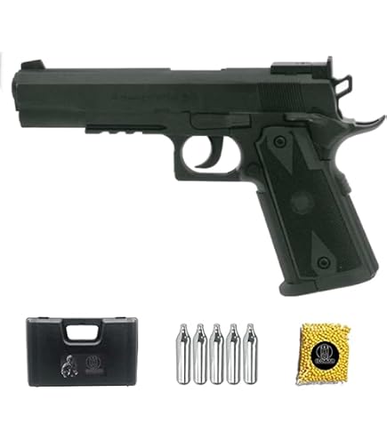 Pistola Airsoft Galaxy G9 A Molla In Metallo – Calibro 6mm, 0.43 Joule, Con Valigetta E Pallini, Solo Per Maggiorenni