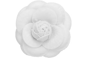 PATIKIL Kamelia blomma broscher, vintage tyg blomma broscher handgjorda blomstift för kvinnor hatt klänning skjorta slips brö