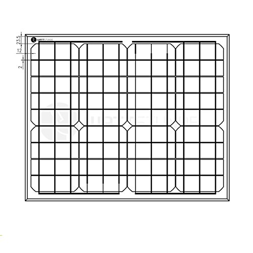 WATTSTUNDE® 50W Solarmodul MONO 12V Solarpanel Solarzelle - 3