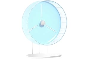 BUCATSTATE Ruota per esercizi per criceti silenziosa - Ruota per esercizi per criceti da 21 cm per criceti nani siriani, gerbilli, topi o altri piccoli animali domestici (bianco)…